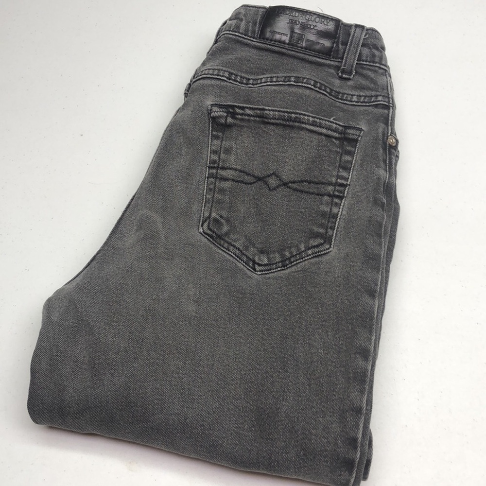FADED GLORY BLACKWASH STRETCH STRAIGHT FIT JEANS 12/31x30 ⭐️